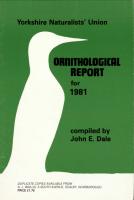 Bird Report 1981